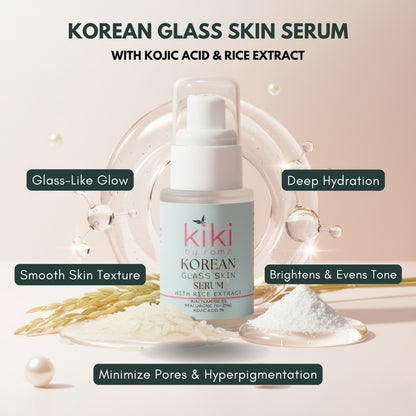 Korean Glass Skin Serum with Rice Extract